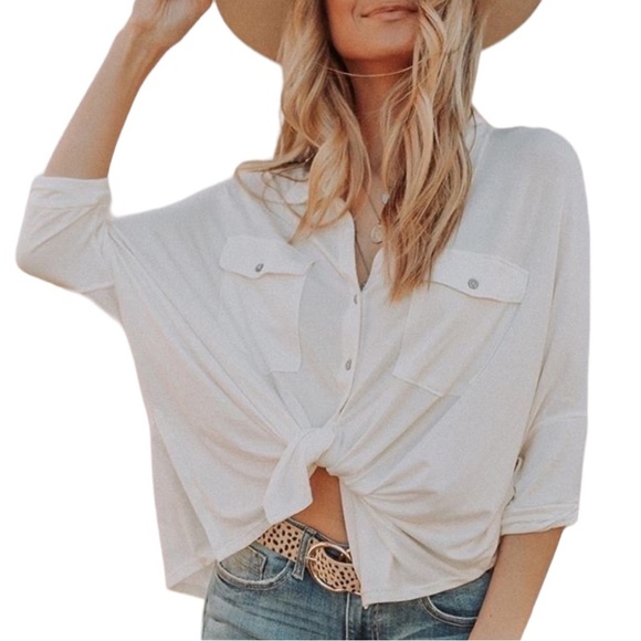 Free People Tops - FREE PEOPLE | Fall Essential | Relaxed Button Up | Loose Fit | XS |  Ultra soft